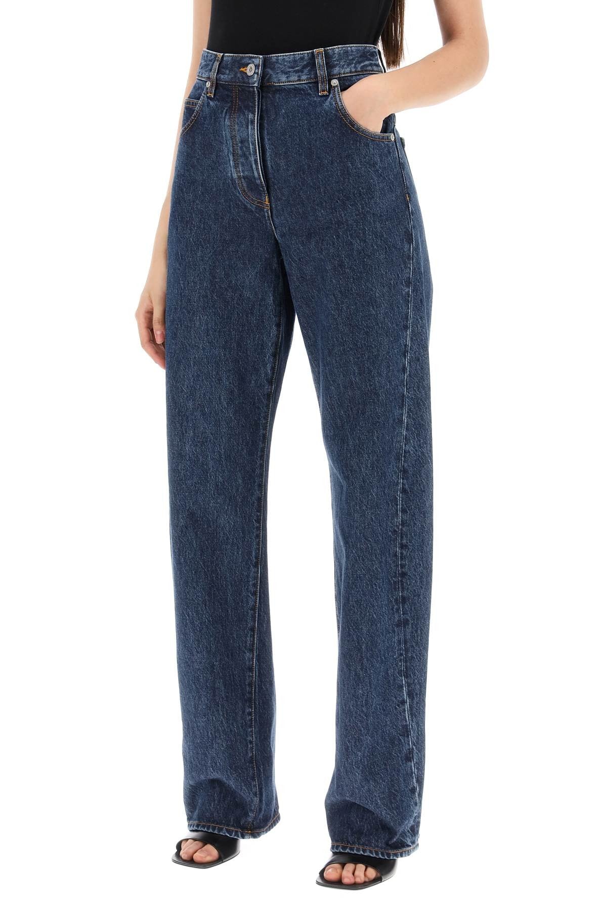 Ferragamo jeans with shaped seams