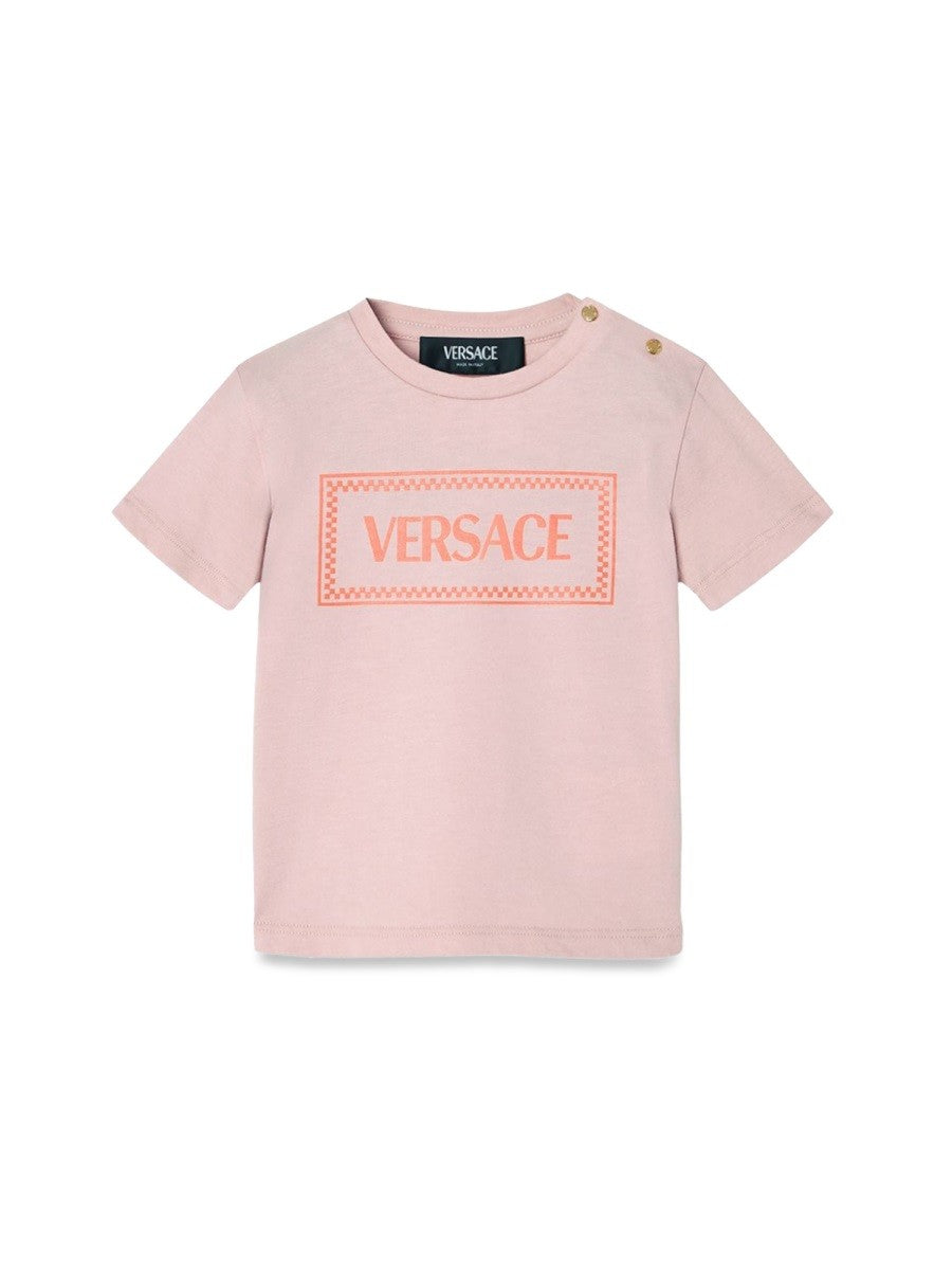 Versace jersey t-shirt + brick logo print