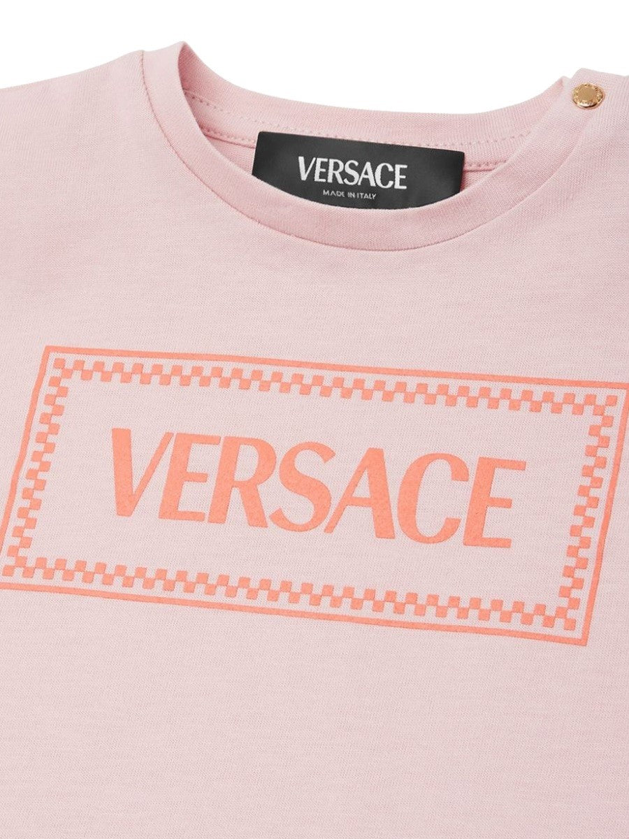 Versace jersey t-shirt + brick logo print