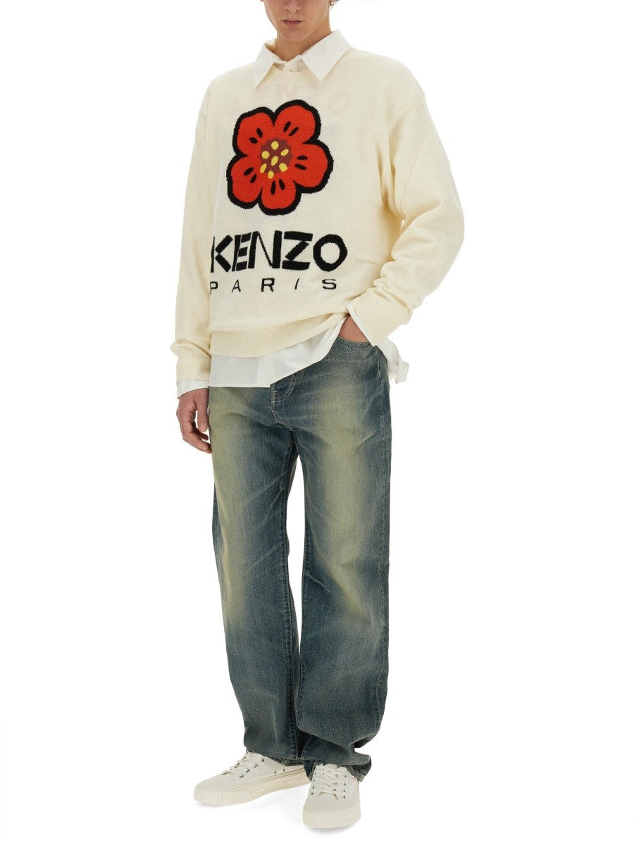 Kenzo JERSEY WITH EMBROIDERY BOKE FLOWER