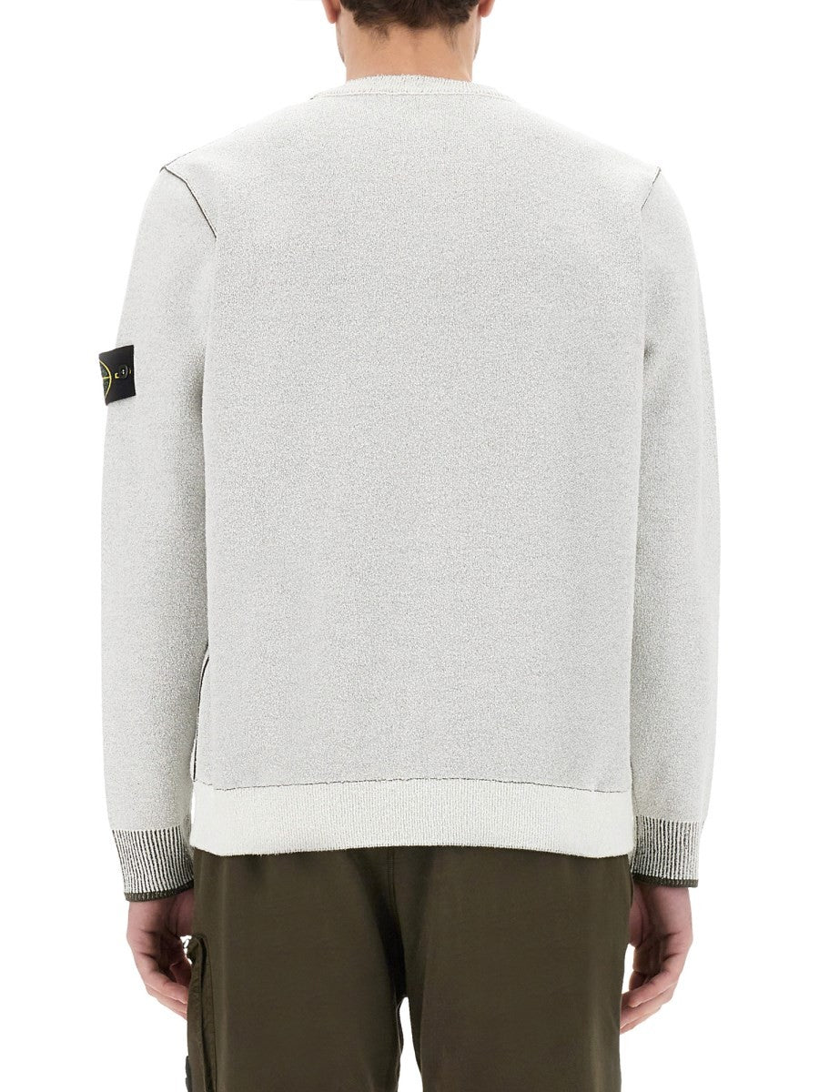 Stone Island JERSEY WITH LOGO PATCH