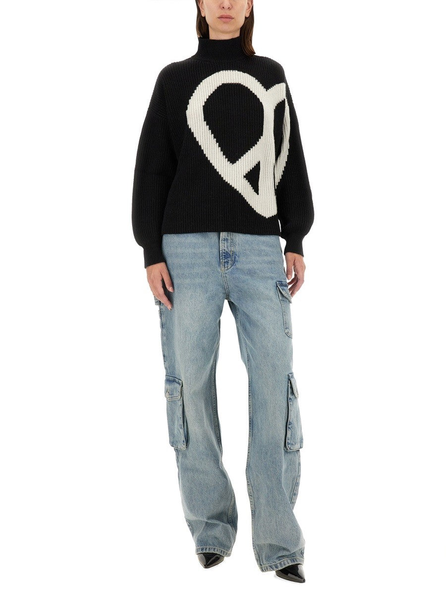 MOSCHINO JEANS JERSEY WITH LOGO