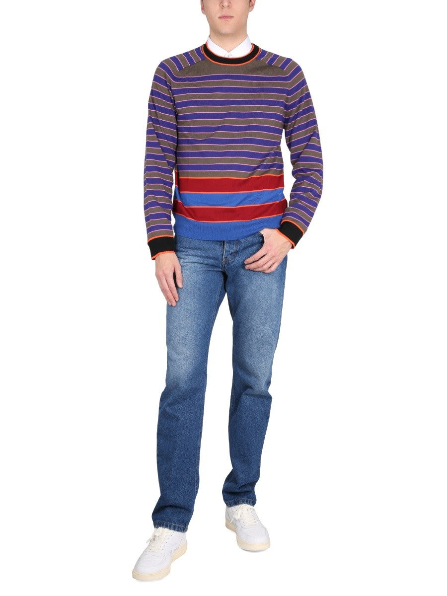 PS BY PAUL SMITH JERSEY WITH STRIPE PATTERN