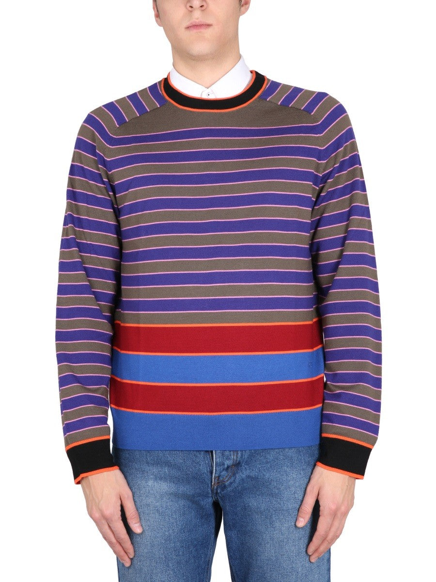 PS BY PAUL SMITH JERSEY WITH STRIPE PATTERN