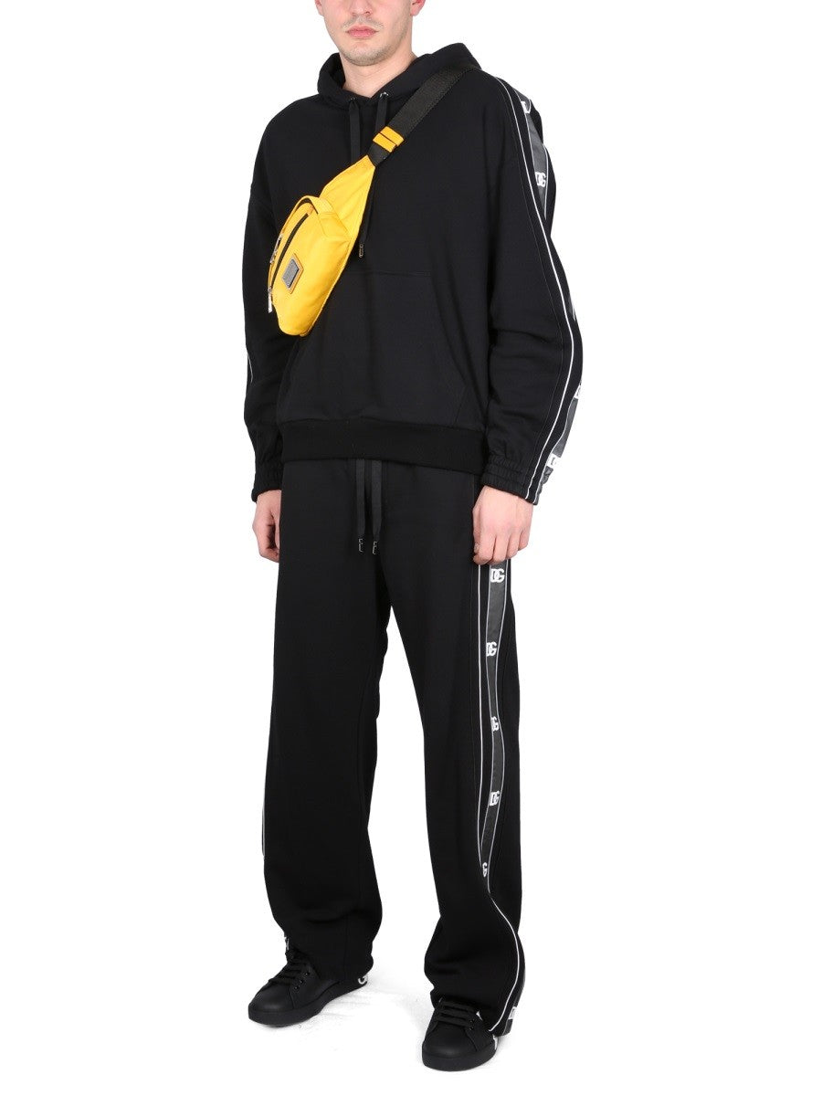 Dolce & Gabbana JOGGING PANTS WITH LOGO BANDS