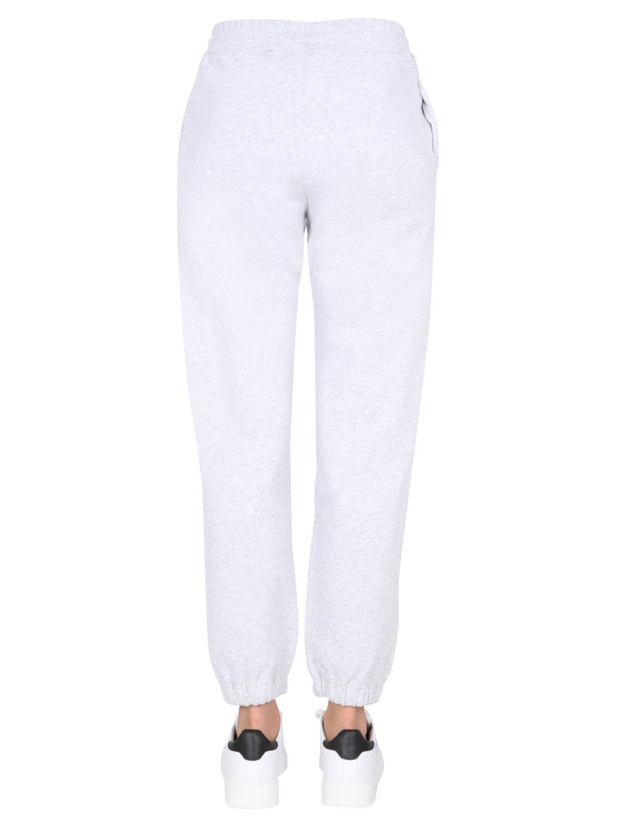 msgm JOGGING PANTS WITH LOGO PRINT