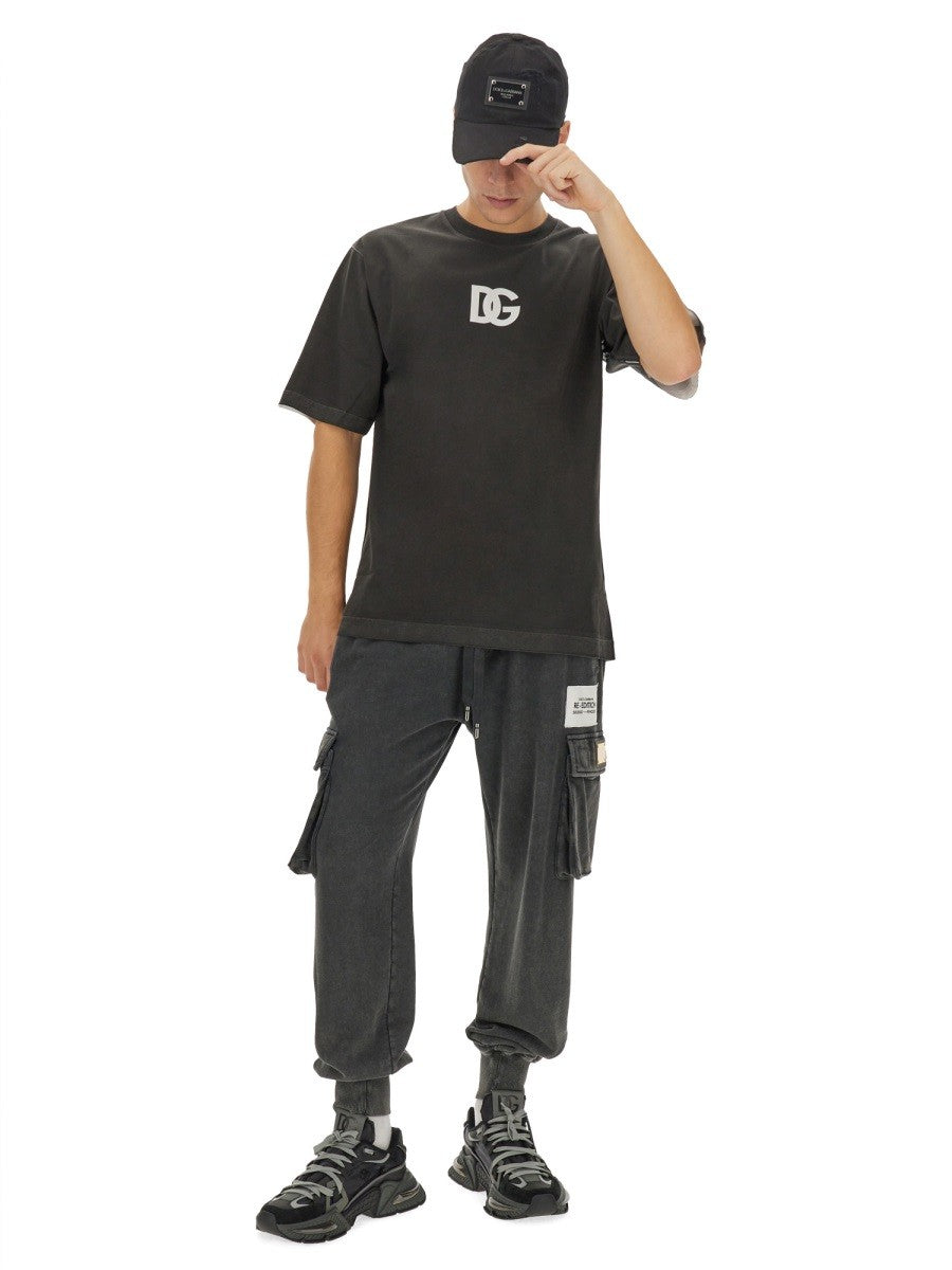 Dolce & Gabbana JOGGING PANTS WITH LOGO