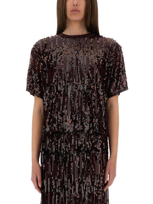 BAUM UND PFERDGARTEN "JULI" TOP WITH SEQUINS