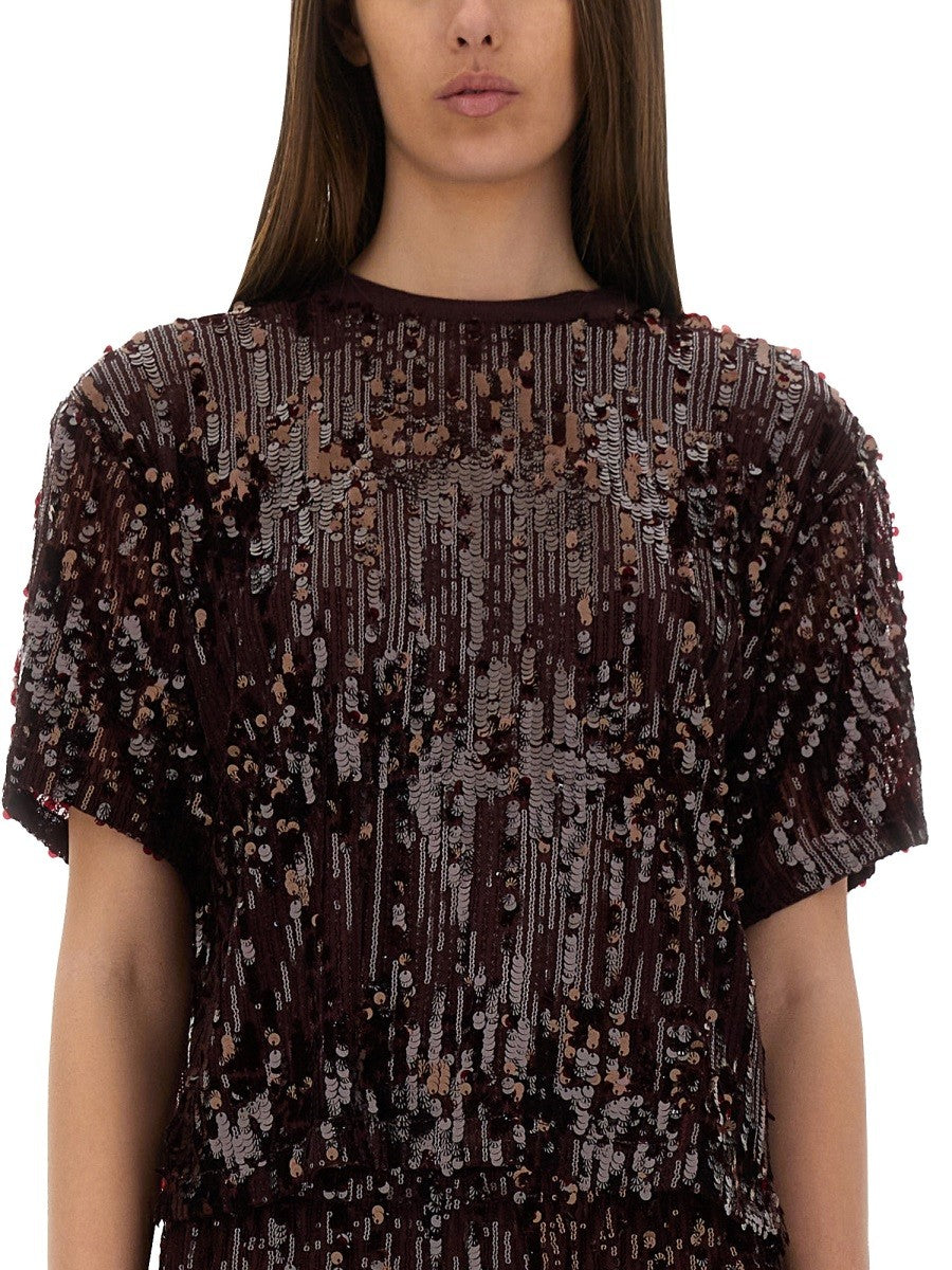 BAUM UND PFERDGARTEN "JULI" TOP WITH SEQUINS