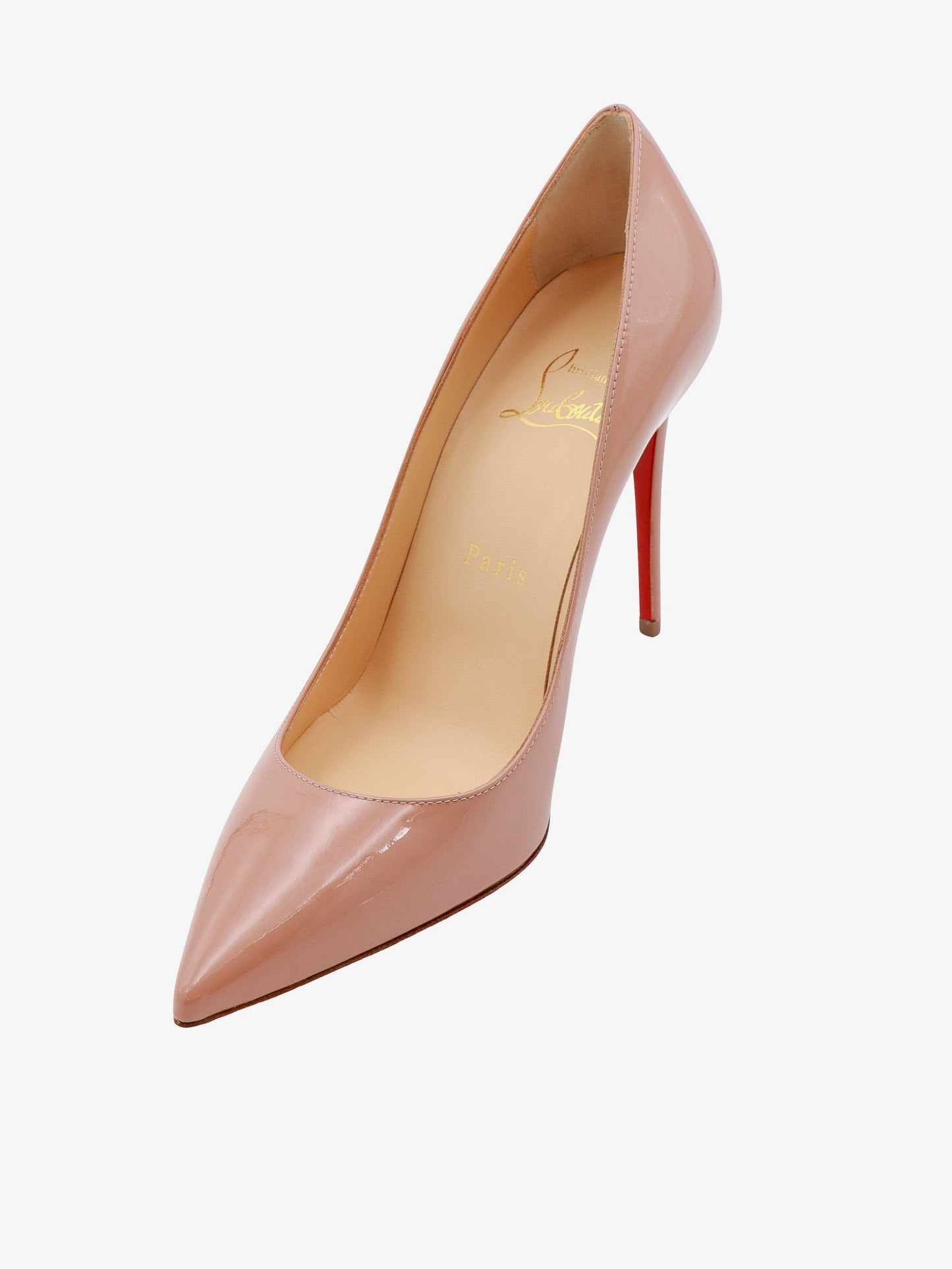 CHRISTIAN LOUBOUTIN Kate 100 patent leather décolleté
