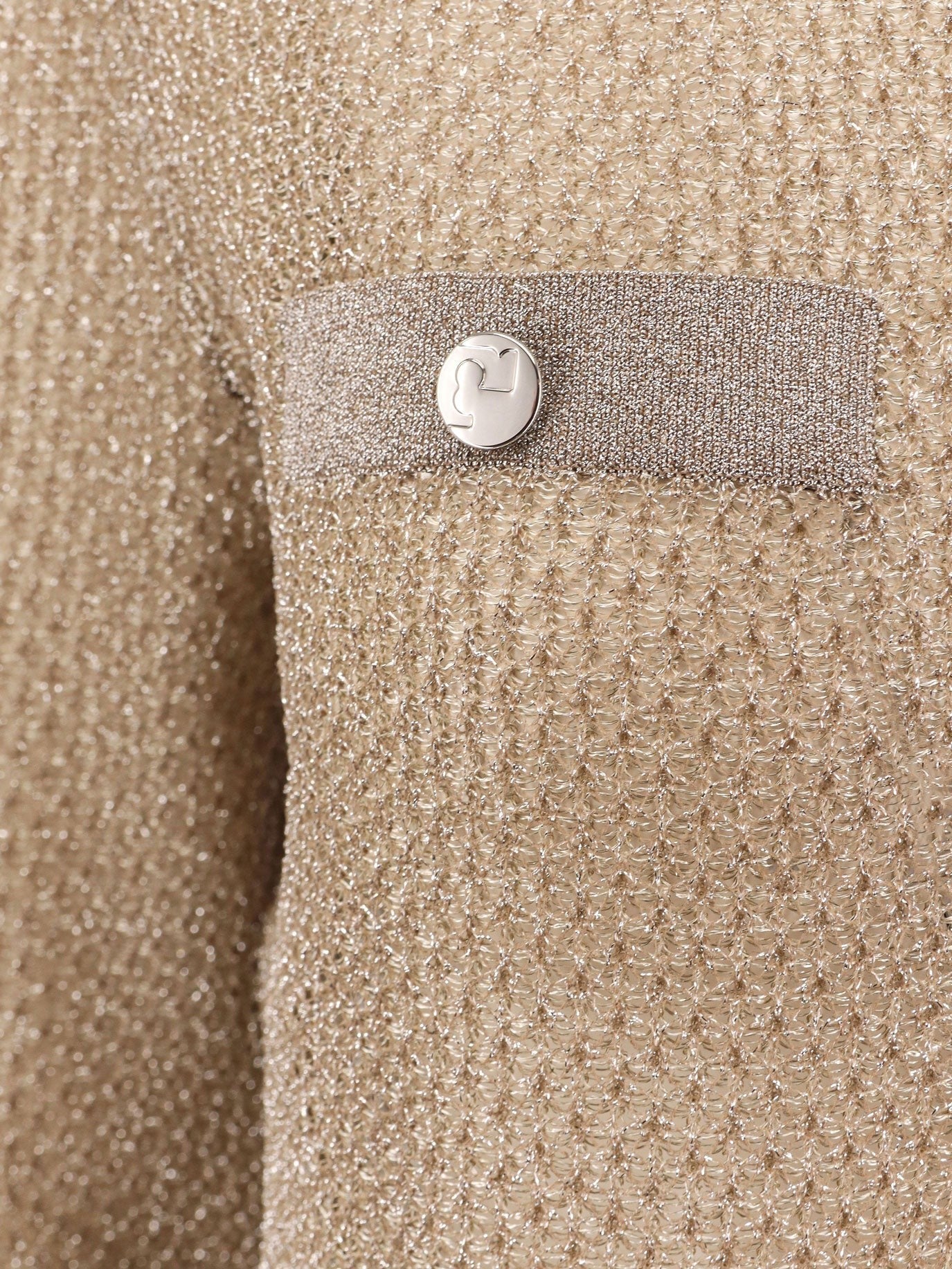 Tory Burch Kendra starlight titanium mesh cardigan