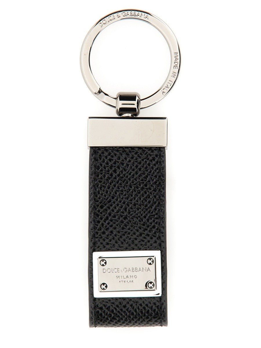 Dolce & Gabbana KEYCHAIN WITH LOGOED LABEL