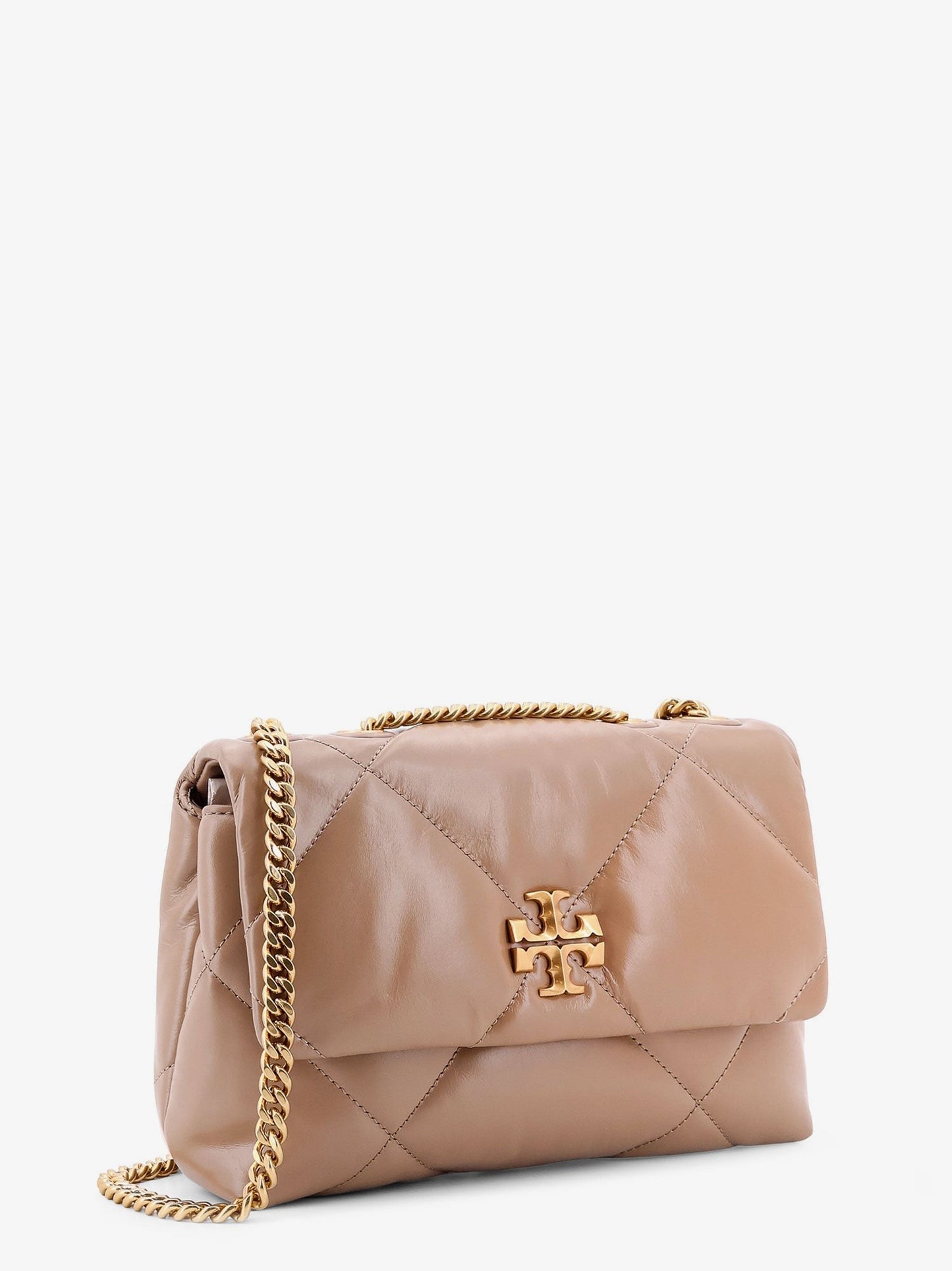 Tory Burch Kira matelassé leather shoulder bag with metal logo