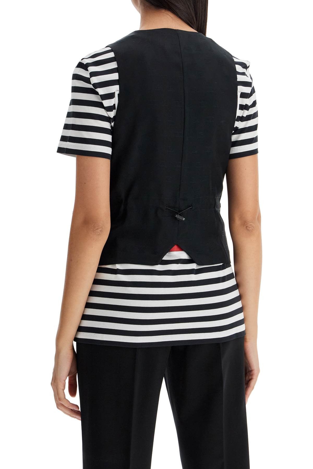 Max Mara 'kiwi' jersey vest