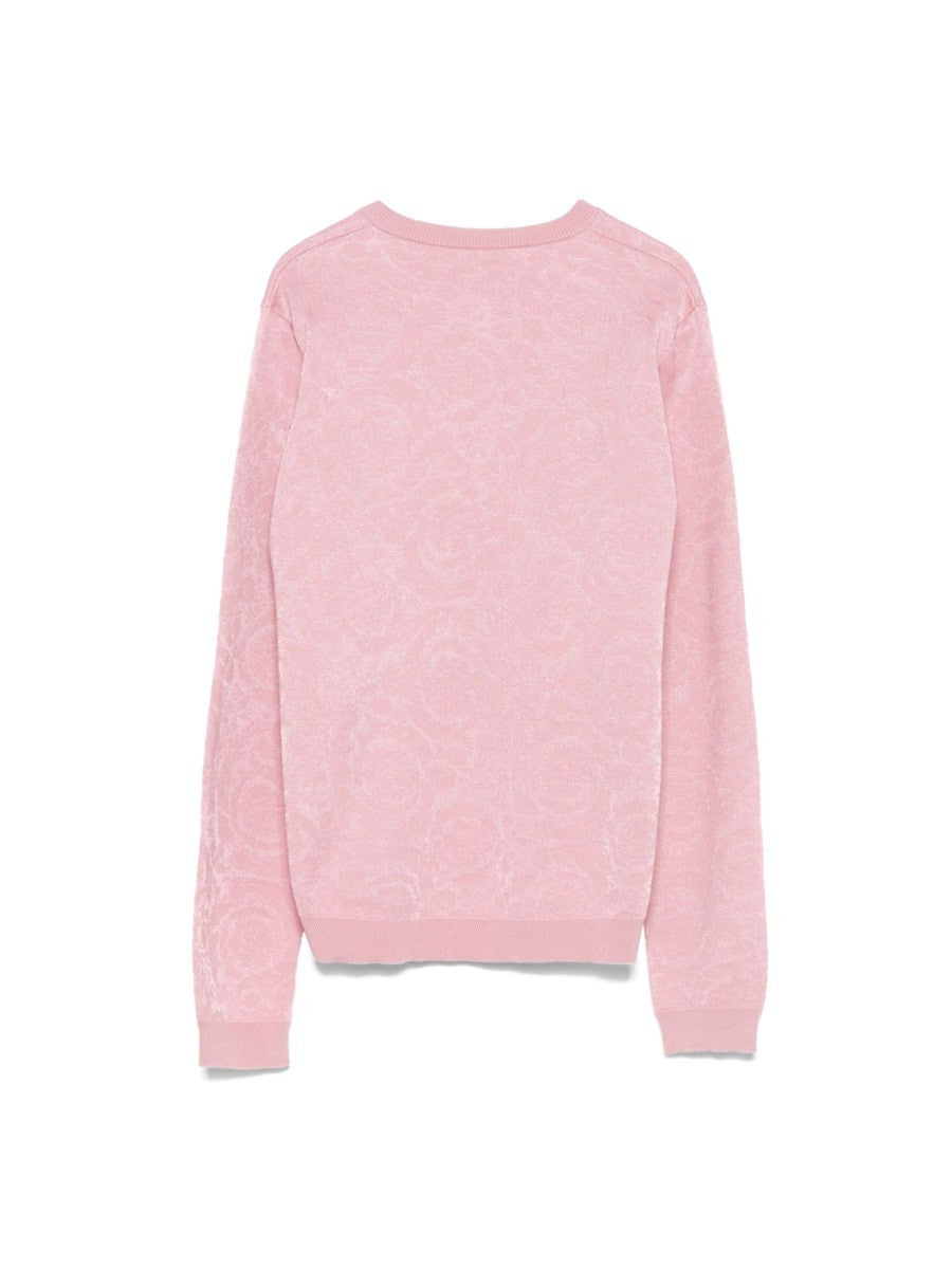 Versace knit sweater baroque jacquard