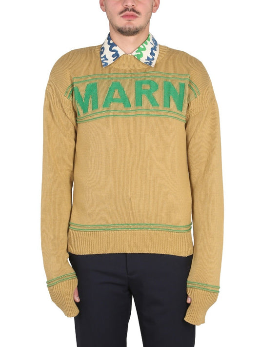 Marni KNIT SWEATSHIRT WITH LOGO