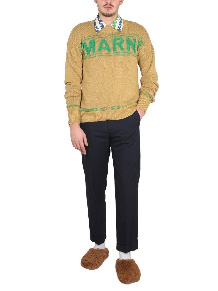 Marni KNIT SWEATSHIRT WITH LOGO