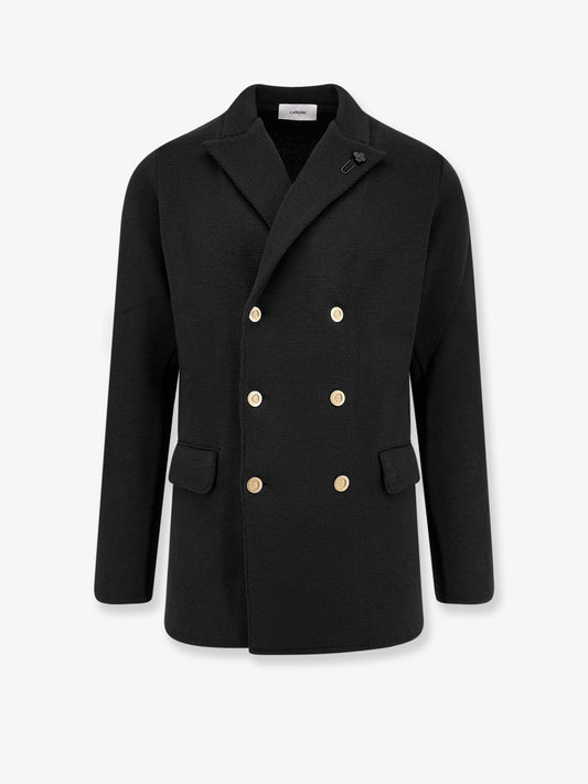 Lardini Knitted blazer with iconic brooch