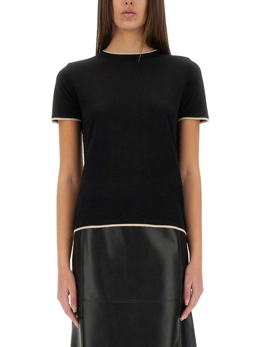 S MAX MARA KNITTED "EGIDIO" T-SHIRT
