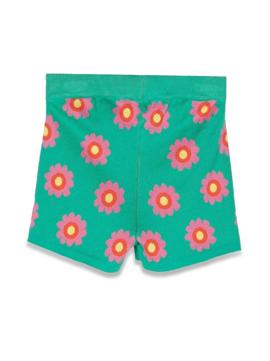 stella mccartney knitted flower shorts