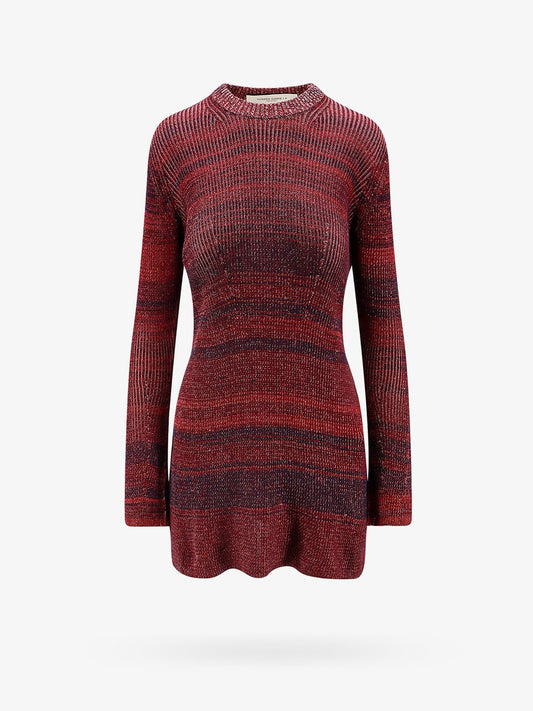 Golden Goose Deluxe Brand Knitted multicolor mini dress with stars detail