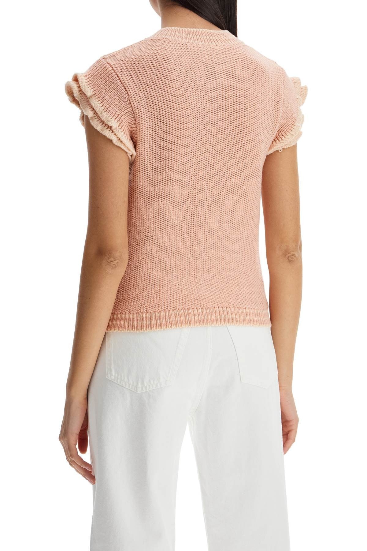 CHLOE' 'knitted vest with ruffle