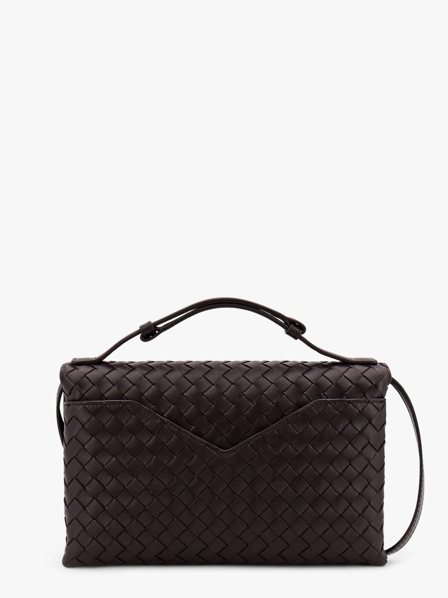 Bottega Veneta Knot lock leather shoulder bag with intrecciato motif