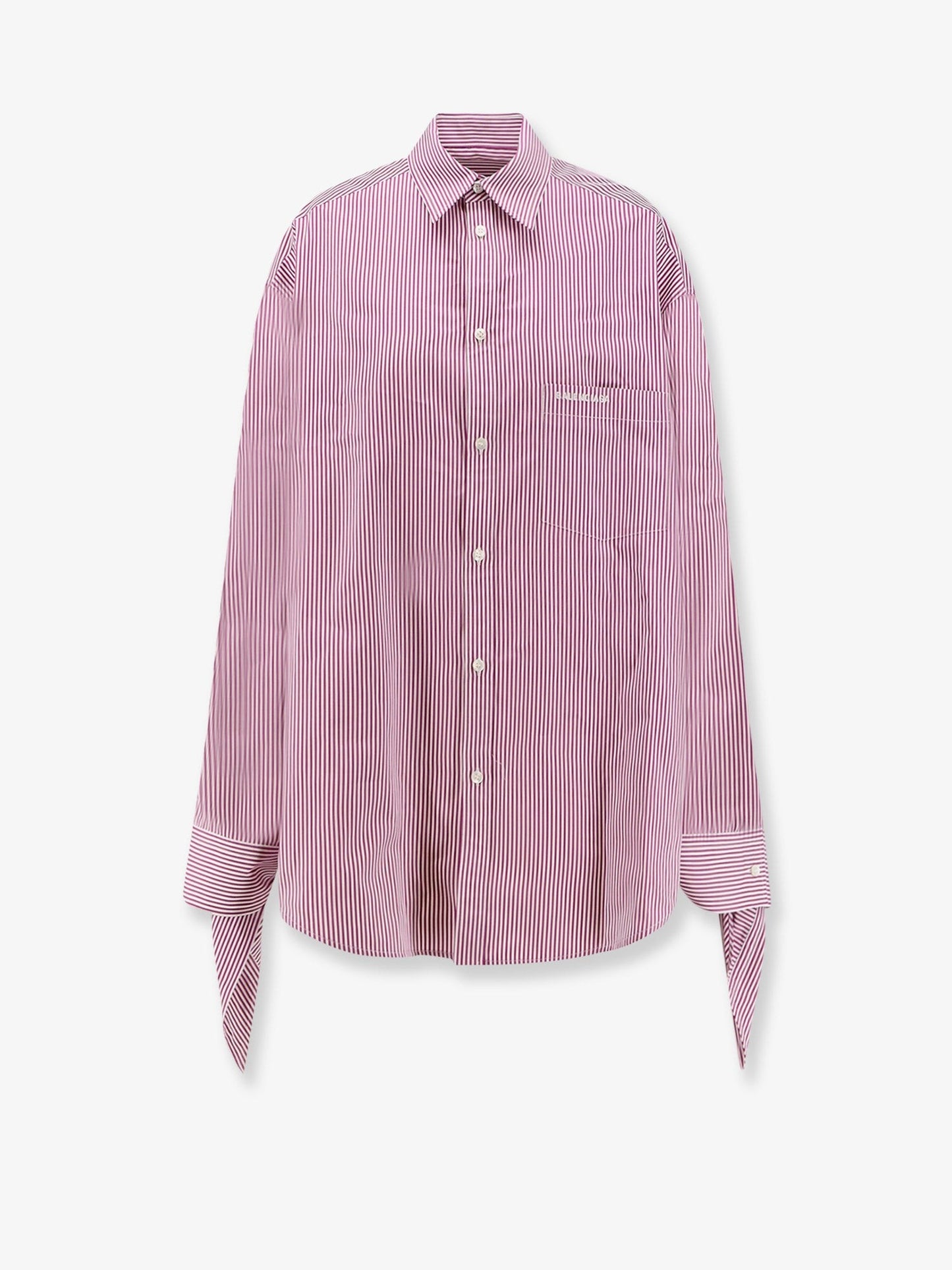 Balenciaga Knotted Cuffs cotton shirt