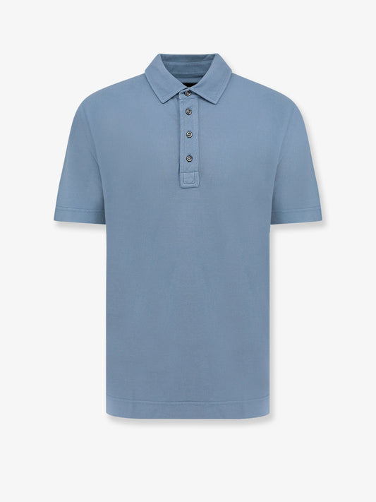 Boss L-Perry cotton and silk polo shirt