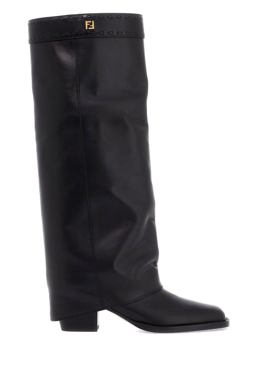 Fendi layered boots with heel