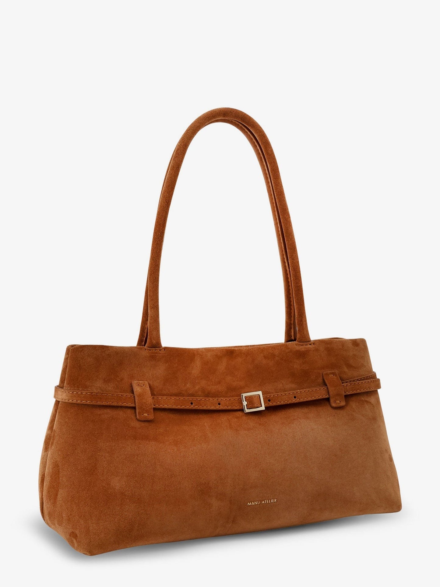 MANU ATELIER Le Cambon East West suede shoulder bag