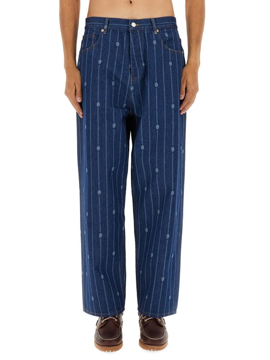 Drole De Monsieur "LE JEAN BAGGY MONOGRAMME" PANTS