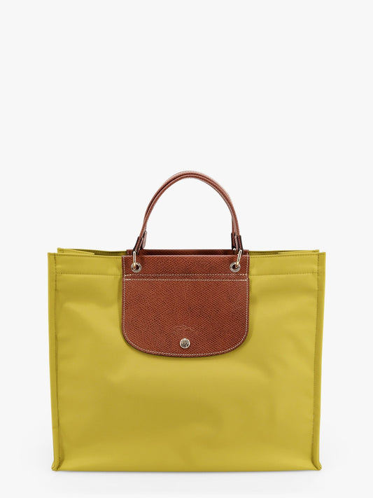 LONGCHAMP PARIS Le panier pliage nylon handbag with leather details