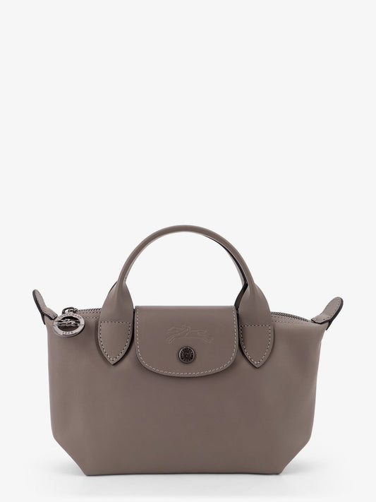 LONGCHAMP PARIS Le Pliage Xtra leather shoulder bag with engraved logo