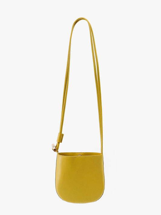 LONGCHAMP PARIS Le roseau leather shoulder bag with bamboo detail