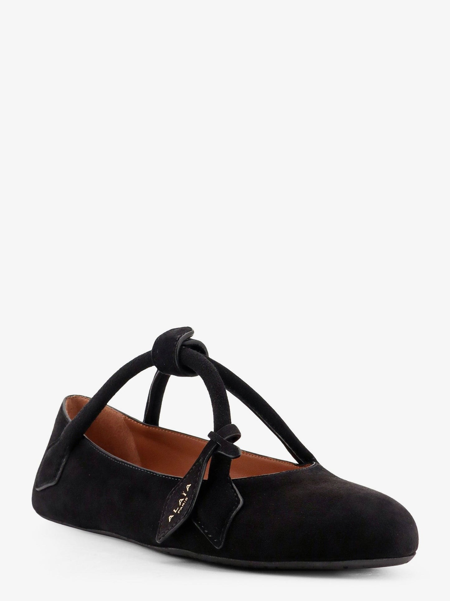ALAIA Le Teckel Suede Ballet Flats