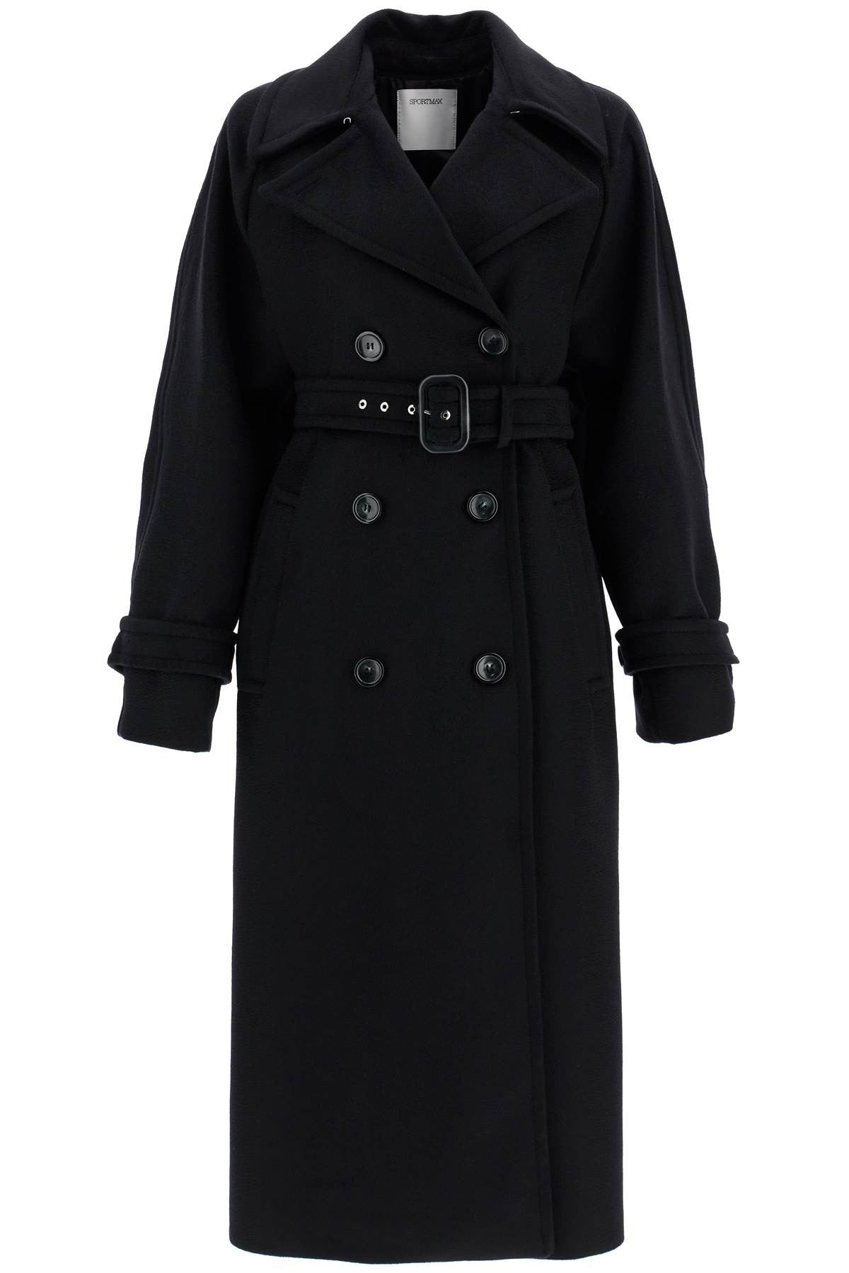 Sportmax 'leandro' long coat in pure