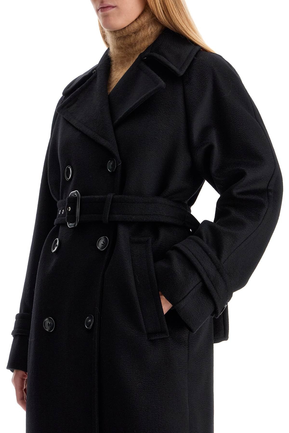 Sportmax 'leandro' long coat in pure