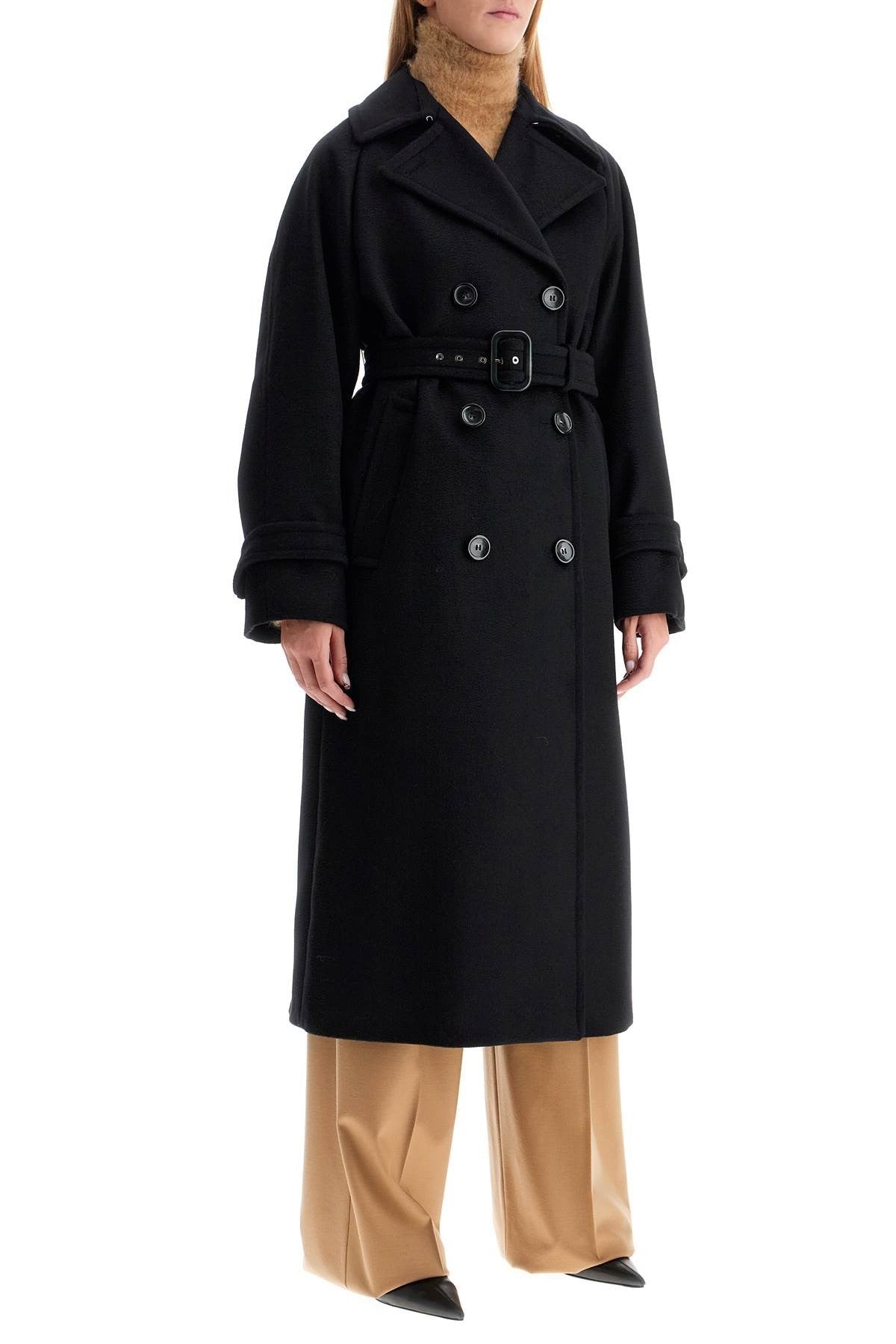 Sportmax 'leandro' long coat in pure