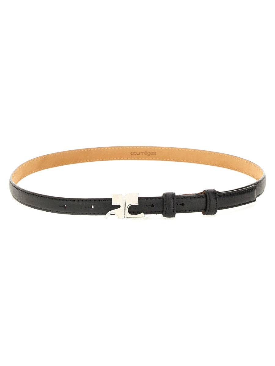 COURREGES LEATHER "AC" BELT