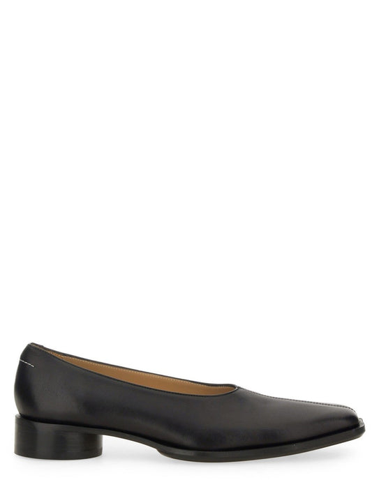 MM6 MAISON MARGIELA LEATHER BALLERINA