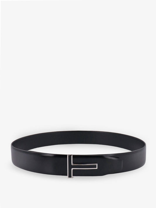 TOM FORD Leather belt with enamelled logo