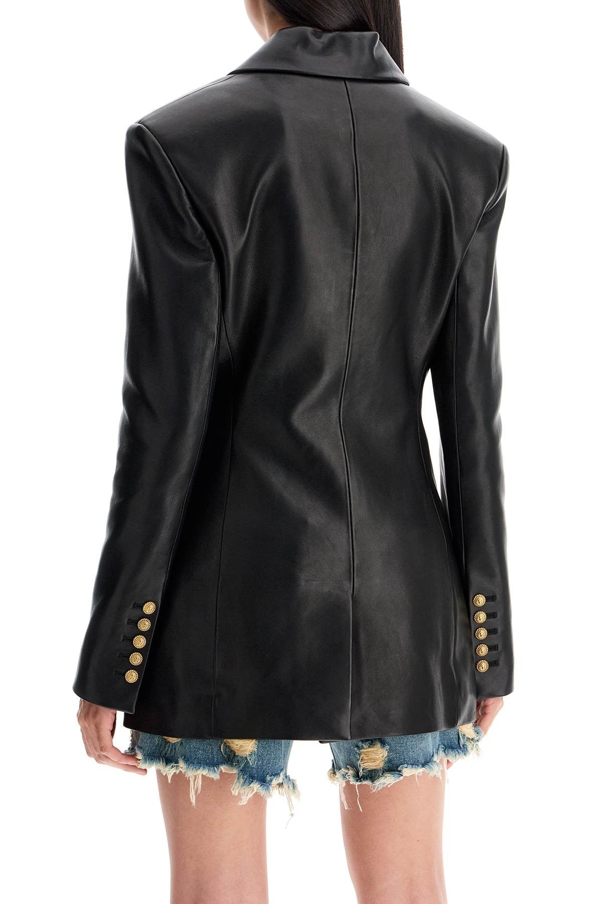 Balmain leather blazer jacket