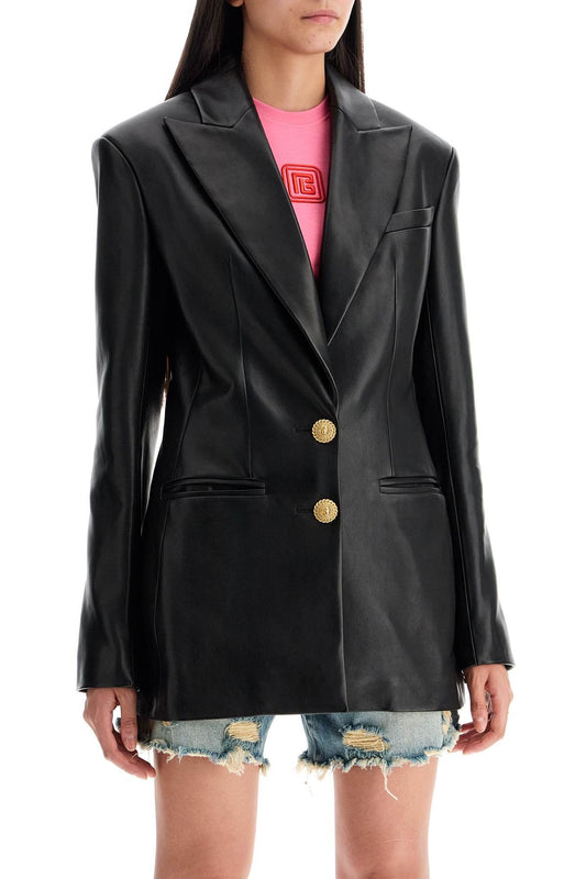 Balmain leather blazer jacket