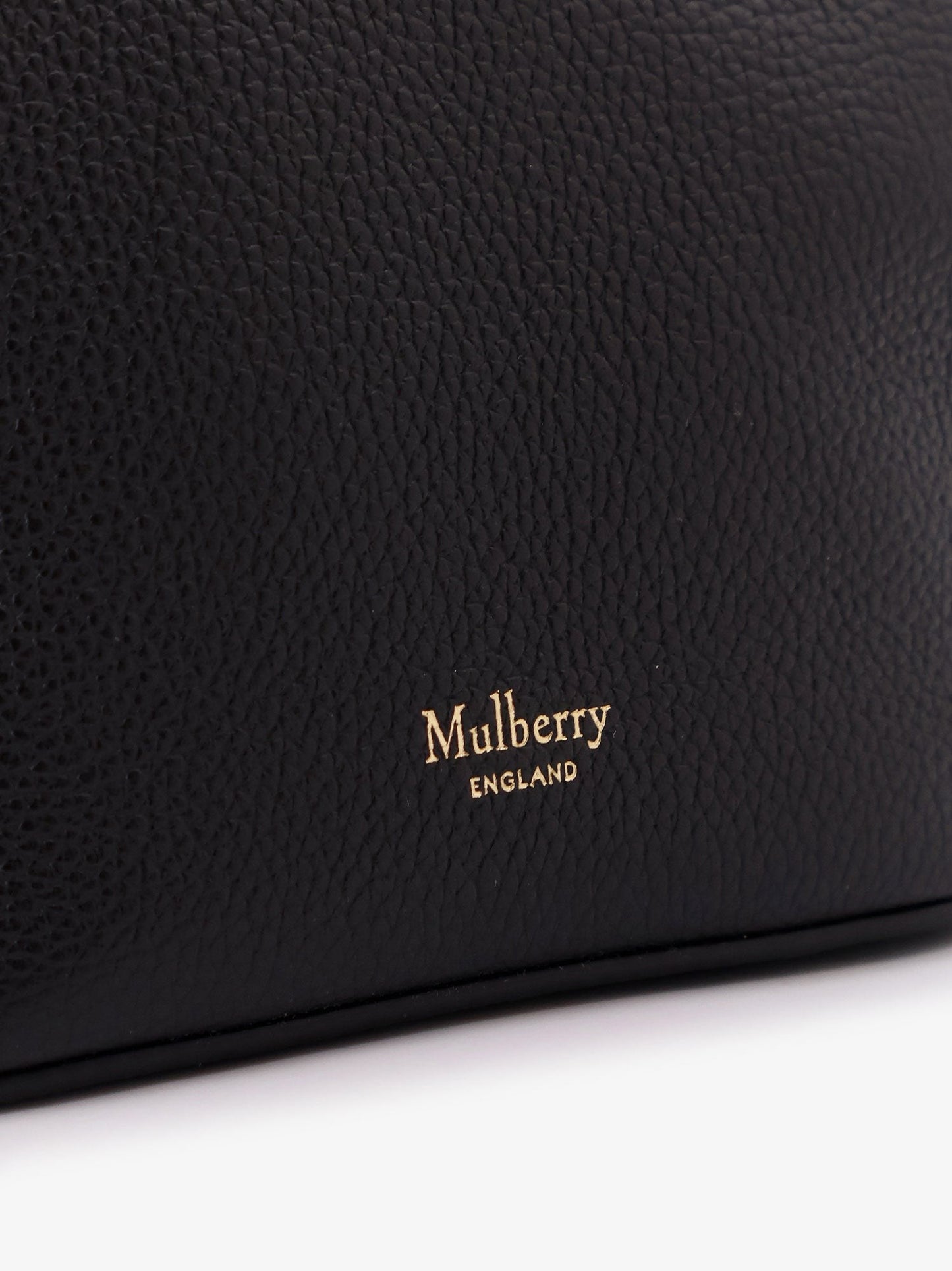 MULBERRY Leather bucket bag with logo