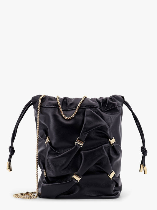 Ferragamo Leather bucket bag with metal details