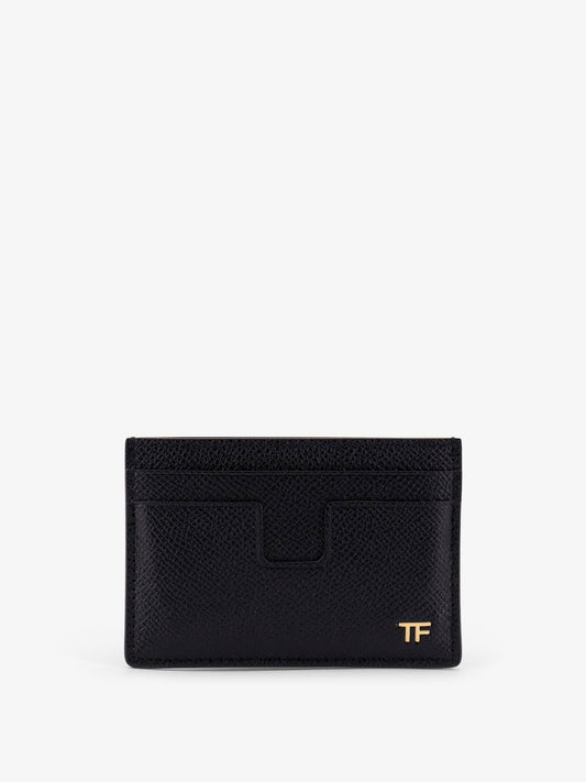 TOM FORD Leather cardholder with logo