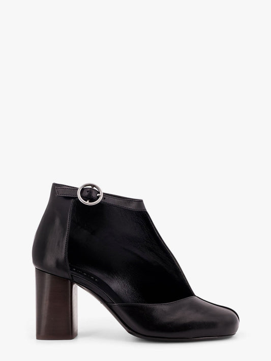 LEMAIRE Leather cut out ankle boots