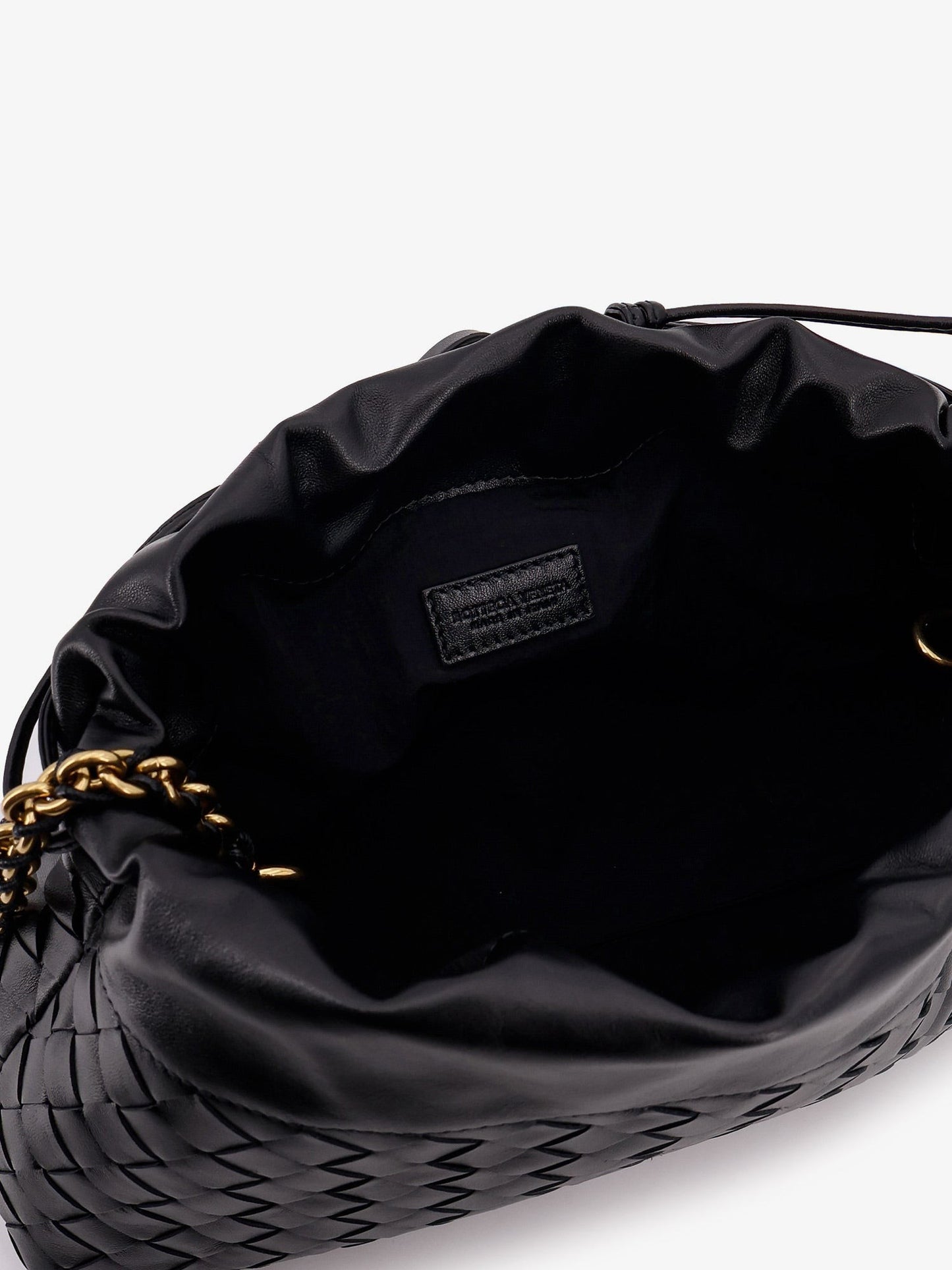 Bottega Veneta Leather Dustbag clutch with Intrecciato motif