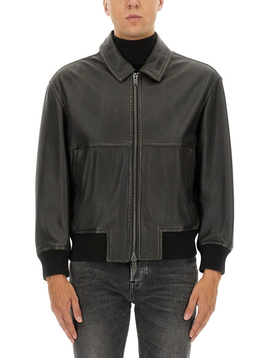 Boss LEATHER JACKET